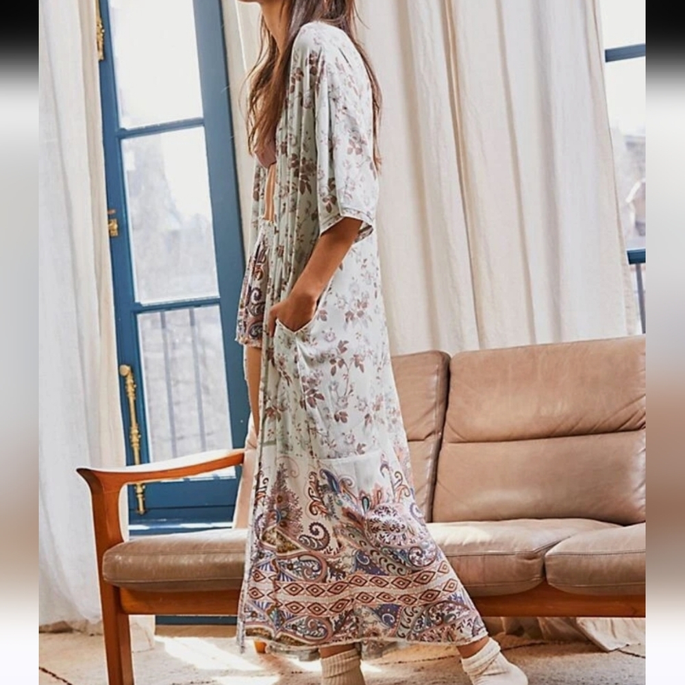 Free People Bali pixie lounge robe L